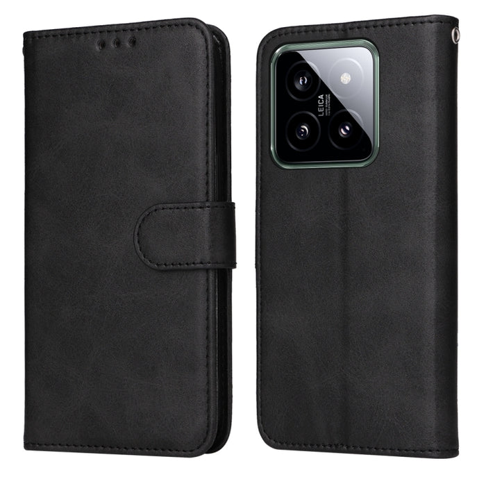 Estuche clásico para teléfono con tapa de cuero con textura de becerro, For Xiaomi Poco F6, For Xiaomi Redmi A3, For Xiaomi Redmi Note13 Pro 4G Global/Poco M6 Pro 4G, For Xiaomi Redmi Note13 4G, For Xiaomi Redmi K70E, For Xiaomi 14 Ultra               ...