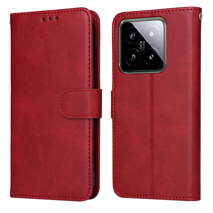 Estuche clásico para teléfono con tapa de cuero con textura de becerro, For Xiaomi Poco F6, For Xiaomi Redmi A3, For Xiaomi Redmi Note13 Pro 4G Global/Poco M6 Pro 4G, For Xiaomi Redmi Note13 4G, For Xiaomi Redmi K70E, For Xiaomi 14 Ultra               ...