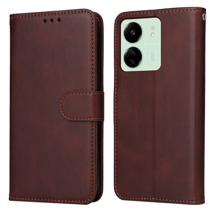 Estuche clásico para teléfono con tapa de cuero con textura de becerro, For Xiaomi Poco F6, For Xiaomi Redmi A3, For Xiaomi Redmi Note13 Pro 4G Global/Poco M6 Pro 4G, For Xiaomi Redmi Note13 4G, For Xiaomi Redmi K70E, For Xiaomi 14 Ultra               ...