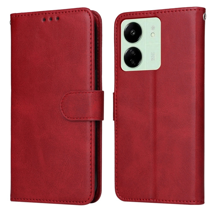 Estuche clásico para teléfono con tapa de cuero con textura de becerro, For Xiaomi Poco F6, For Xiaomi Redmi A3, For Xiaomi Redmi Note13 Pro 4G Global/Poco M6 Pro 4G, For Xiaomi Redmi Note13 4G, For Xiaomi Redmi K70E, For Xiaomi 14 Ultra               ...