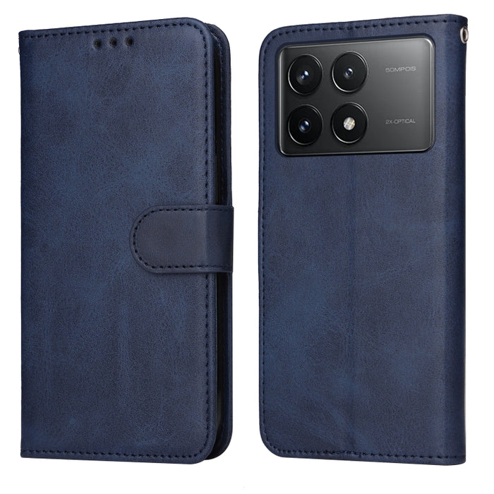 Estuche clásico para teléfono con tapa de cuero con textura de becerro, For Xiaomi Poco F6, For Xiaomi Redmi A3, For Xiaomi Redmi Note13 Pro 4G Global/Poco M6 Pro 4G, For Xiaomi Redmi Note13 4G, For Xiaomi Redmi K70E, For Xiaomi 14 Ultra               ...