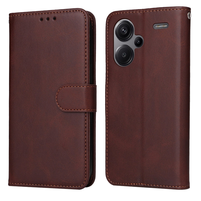 Estuche clásico para teléfono con tapa de cuero con textura de becerro, For Xiaomi Poco F6, For Xiaomi Redmi A3, For Xiaomi Redmi Note13 Pro 4G Global/Poco M6 Pro 4G, For Xiaomi Redmi Note13 4G, For Xiaomi Redmi K70E, For Xiaomi 14 Ultra               ...