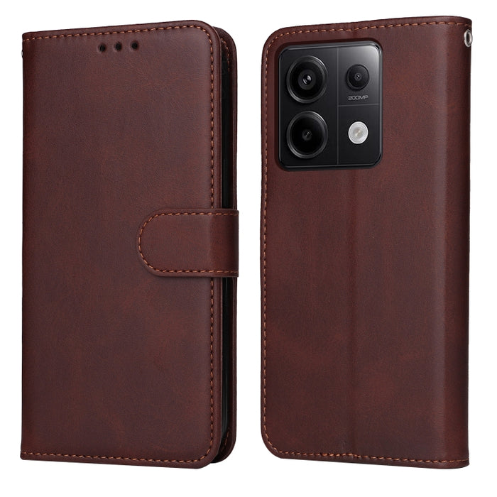 Estuche clásico para teléfono con tapa de cuero con textura de becerro, For Xiaomi Poco F6, For Xiaomi Redmi A3, For Xiaomi Redmi Note13 Pro 4G Global/Poco M6 Pro 4G, For Xiaomi Redmi Note13 4G, For Xiaomi Redmi K70E, For Xiaomi 14 Ultra               ...