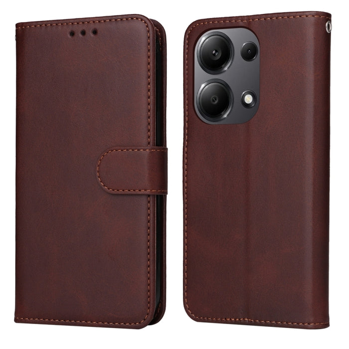 Estuche clásico para teléfono con tapa de cuero con textura de becerro, For Xiaomi Poco F6, For Xiaomi Redmi A3, For Xiaomi Redmi Note13 Pro 4G Global/Poco M6 Pro 4G, For Xiaomi Redmi Note13 4G, For Xiaomi Redmi K70E, For Xiaomi 14 Ultra               ...