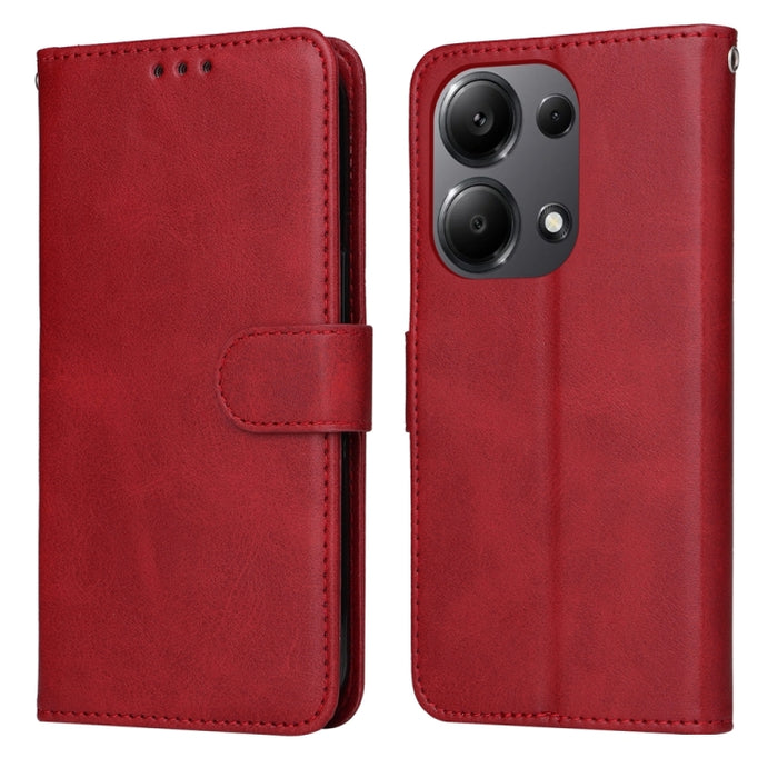 Estuche clásico para teléfono con tapa de cuero con textura de becerro, For Xiaomi Poco F6, For Xiaomi Redmi A3, For Xiaomi Redmi Note13 Pro 4G Global/Poco M6 Pro 4G, For Xiaomi Redmi Note13 4G, For Xiaomi Redmi K70E, For Xiaomi 14 Ultra               ...