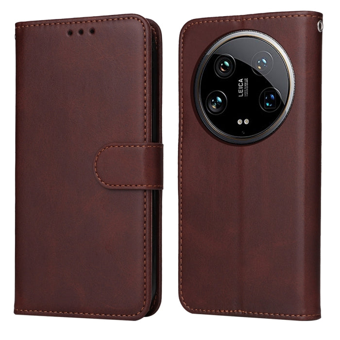 Estuche clásico para teléfono con tapa de cuero con textura de becerro, For Xiaomi Poco F6, For Xiaomi Redmi A3, For Xiaomi Redmi Note13 Pro 4G Global/Poco M6 Pro 4G, For Xiaomi Redmi Note13 4G, For Xiaomi Redmi K70E, For Xiaomi 14 Ultra               ...