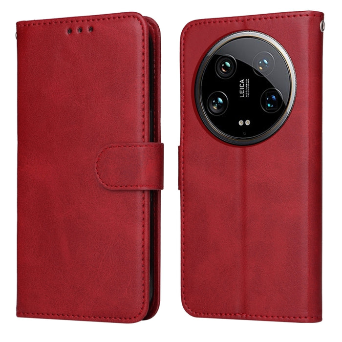 Estuche clásico para teléfono con tapa de cuero con textura de becerro, For Xiaomi Poco F6, For Xiaomi Redmi A3, For Xiaomi Redmi Note13 Pro 4G Global/Poco M6 Pro 4G, For Xiaomi Redmi Note13 4G, For Xiaomi Redmi K70E, For Xiaomi 14 Ultra               ...