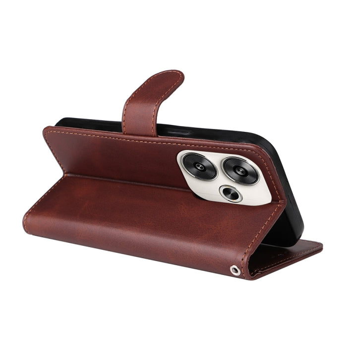 Estuche clásico para teléfono con tapa de cuero con textura de becerro, For Xiaomi Poco F6, For Xiaomi Redmi A3, For Xiaomi Redmi Note13 Pro 4G Global/Poco M6 Pro 4G, For Xiaomi Redmi Note13 4G, For Xiaomi Redmi K70E, For Xiaomi 14 Ultra               ...