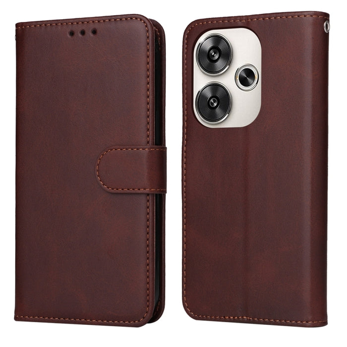 Estuche clásico para teléfono con tapa de cuero con textura de becerro, For Xiaomi Poco F6, For Xiaomi Redmi A3, For Xiaomi Redmi Note13 Pro 4G Global/Poco M6 Pro 4G, For Xiaomi Redmi Note13 4G, For Xiaomi Redmi K70E, For Xiaomi 14 Ultra               ...