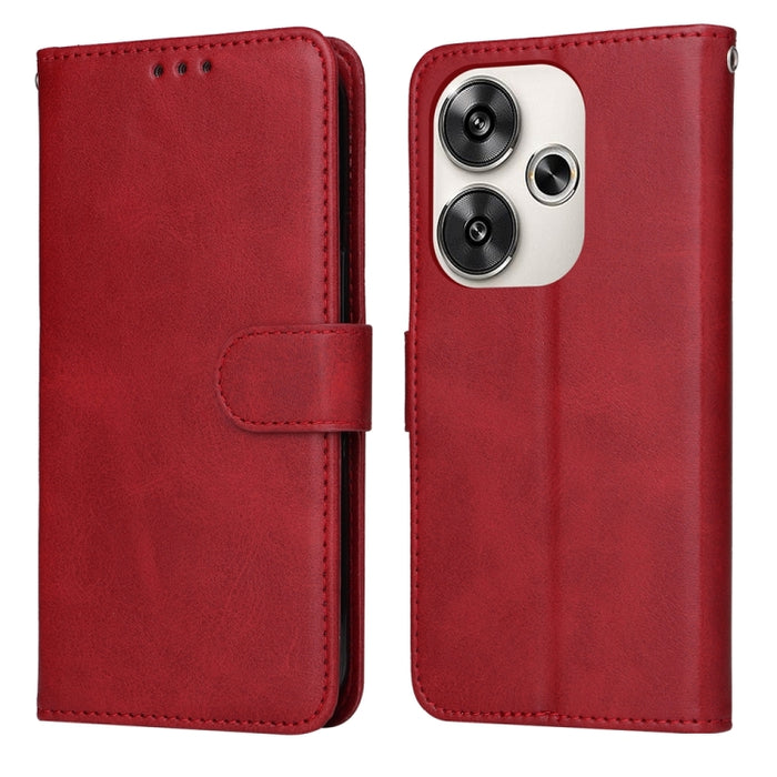 Estuche clásico para teléfono con tapa de cuero con textura de becerro, For Xiaomi Poco F6, For Xiaomi Redmi A3, For Xiaomi Redmi Note13 Pro 4G Global/Poco M6 Pro 4G, For Xiaomi Redmi Note13 4G, For Xiaomi Redmi K70E, For Xiaomi 14 Ultra               ...