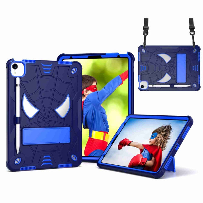 Estuche para tableta de PC híbrido de silicona con textura de araña con correa para el hombro