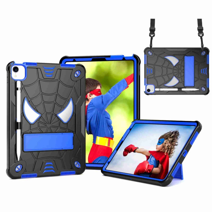 Estuche para tableta de PC híbrido de silicona con textura de araña con correa para el hombro