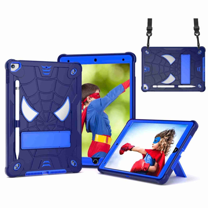 Estuche para tableta de PC híbrido de silicona con textura de araña con correa para el hombro