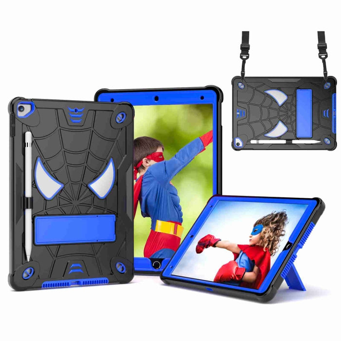 Estuche para tableta de PC híbrido de silicona con textura de araña con correa para el hombro