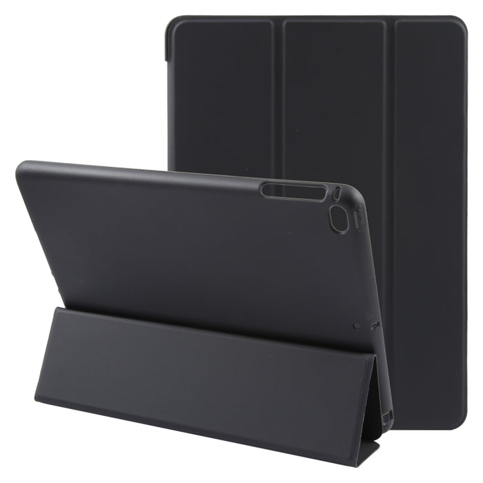 Estuche para tableta de cuero con tapa a prueba de golpes GEBEI con 3 pliegues