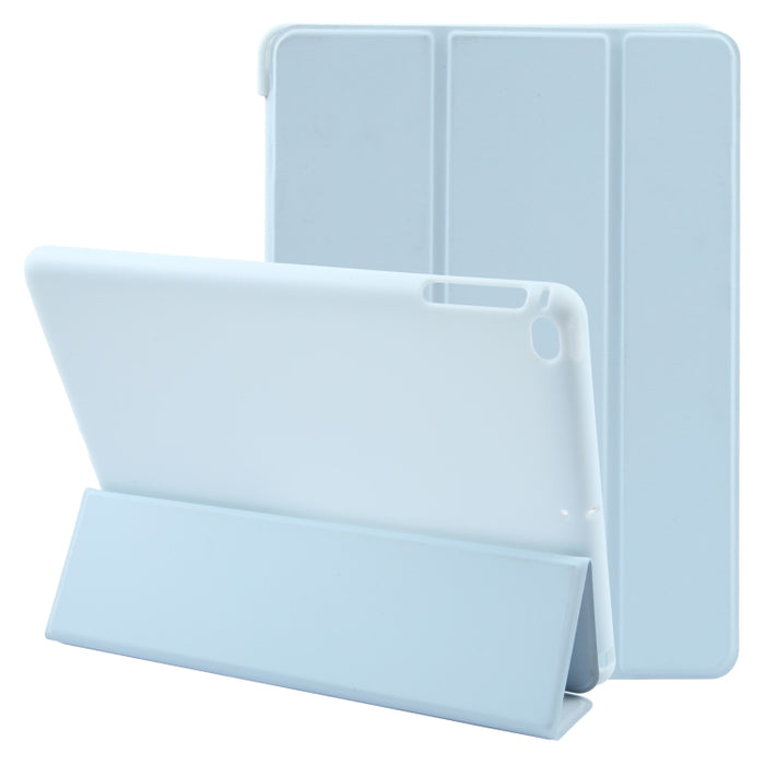 Estuche para tableta de cuero con tapa a prueba de golpes GEBEI con 3 pliegues
