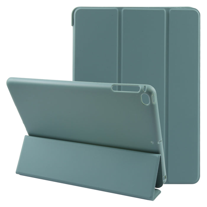 Estuche para tableta de cuero con tapa a prueba de golpes GEBEI con 3 pliegues