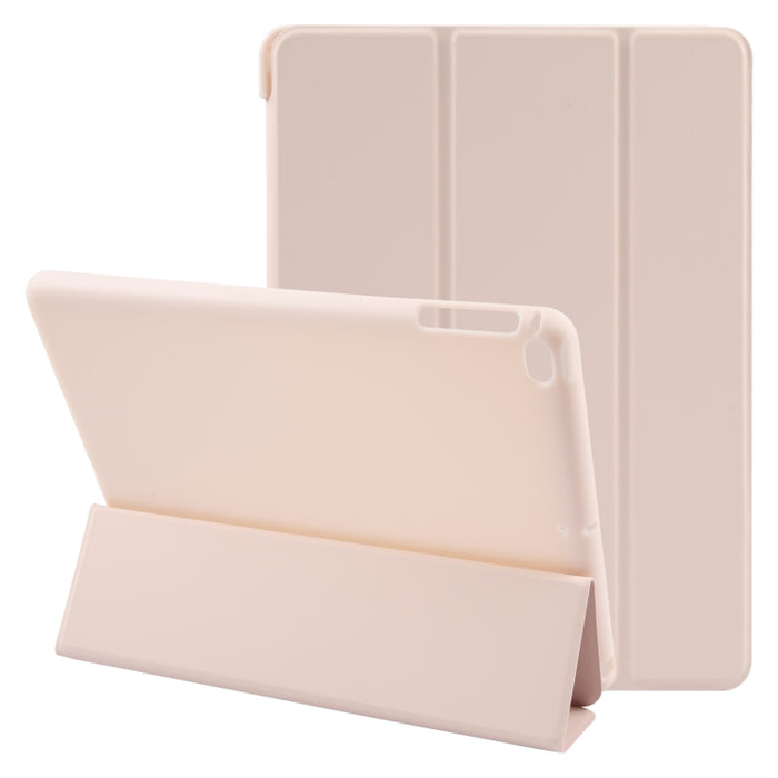 Estuche para tableta de cuero con tapa a prueba de golpes GEBEI con 3 pliegues
