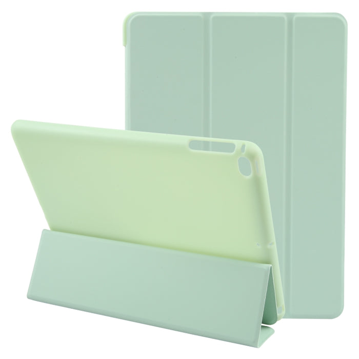 Estuche para tableta de cuero con tapa a prueba de golpes GEBEI con 3 pliegues