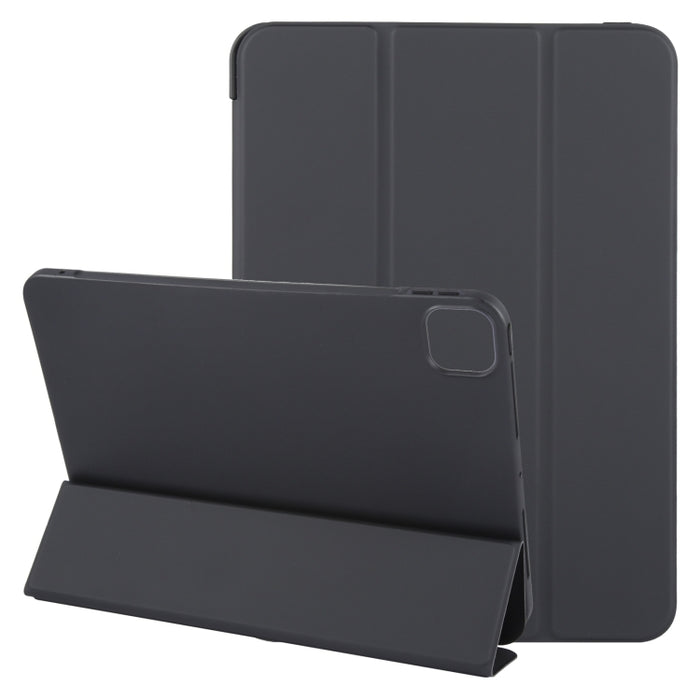 Estuche para tableta de cuero con tapa a prueba de golpes GEBEI con 3 pliegues