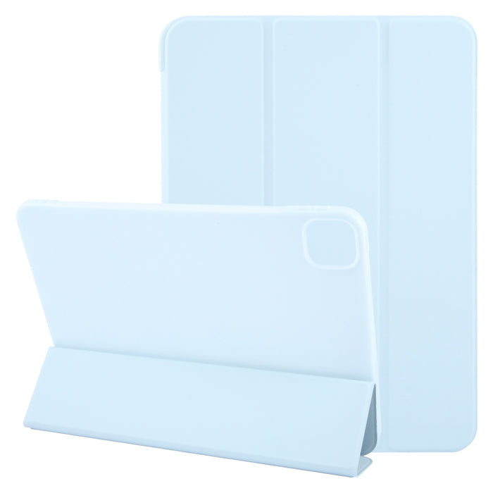 Estuche para tableta de cuero con tapa a prueba de golpes GEBEI con 3 pliegues