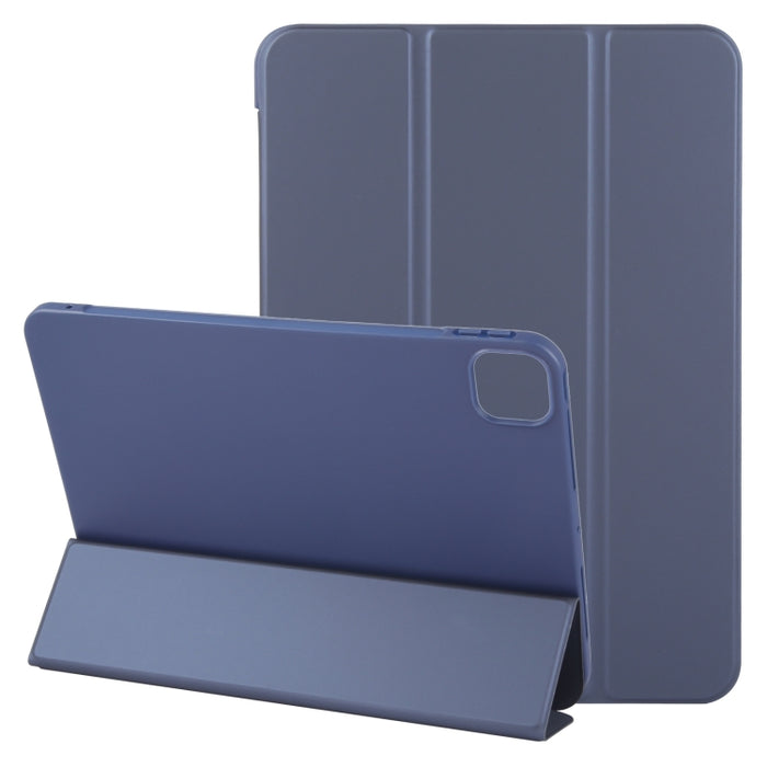 Estuche para tableta de cuero con tapa a prueba de golpes GEBEI con 3 pliegues