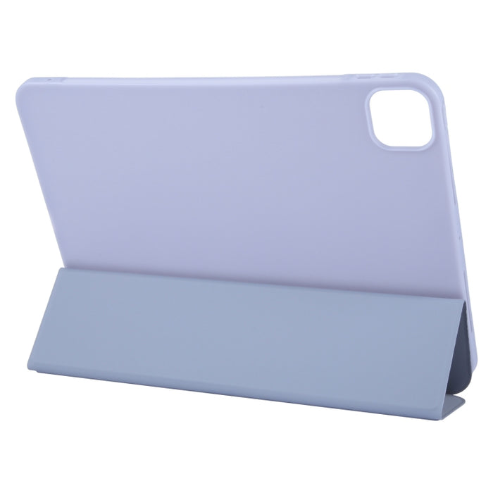 Estuche para tableta de cuero con tapa a prueba de golpes GEBEI con 3 pliegues