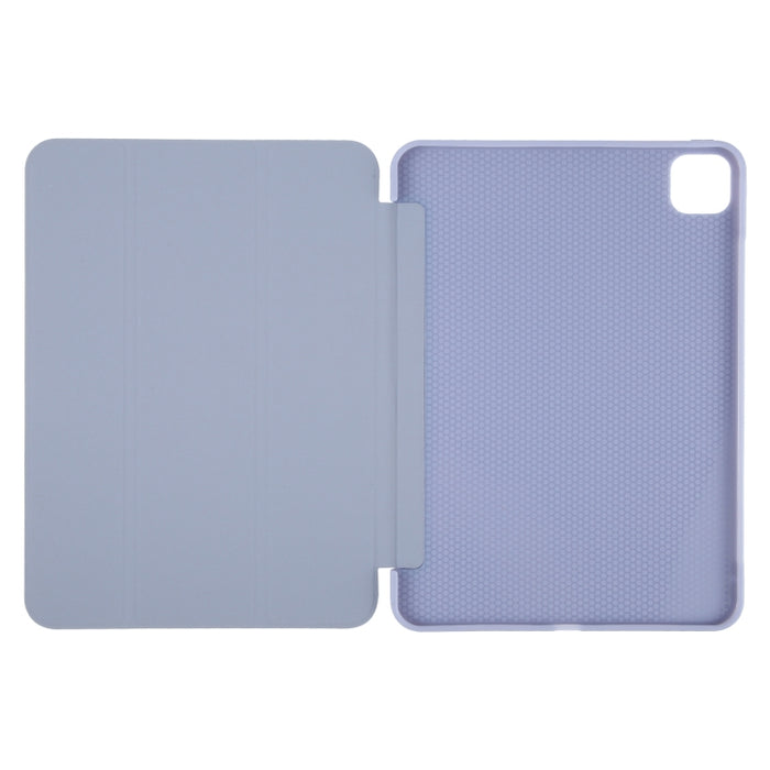 Estuche para tableta de cuero con tapa a prueba de golpes GEBEI con 3 pliegues