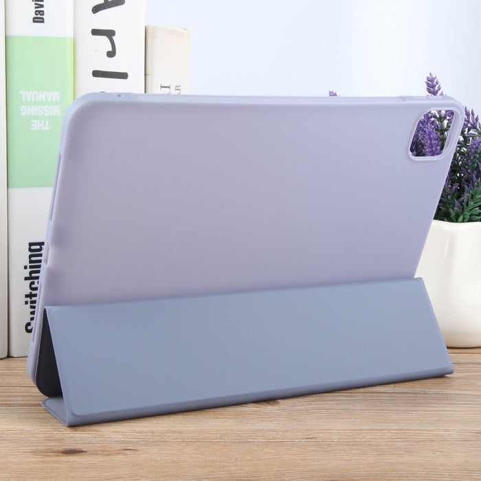 Estuche para tableta de cuero con tapa a prueba de golpes GEBEI con 3 pliegues
