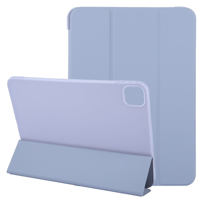Estuche para tableta de cuero con tapa a prueba de golpes GEBEI con 3 pliegues
