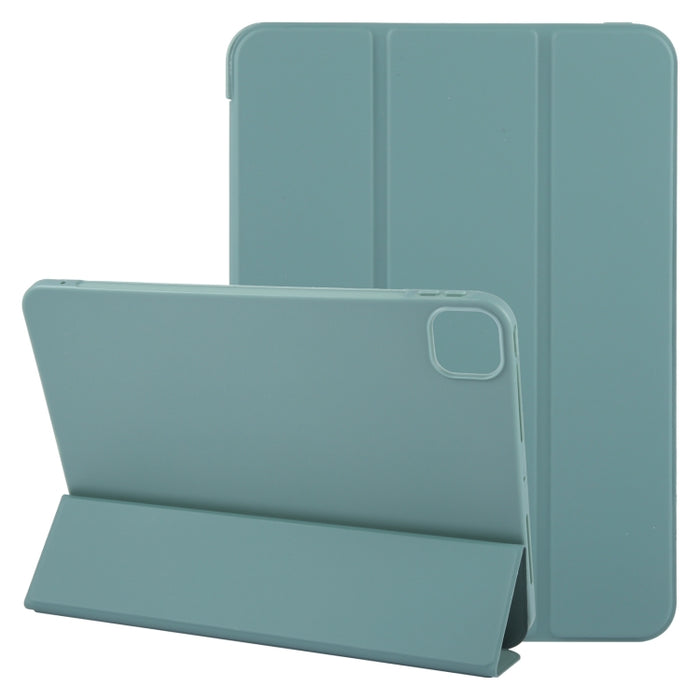 Estuche para tableta de cuero con tapa a prueba de golpes GEBEI con 3 pliegues