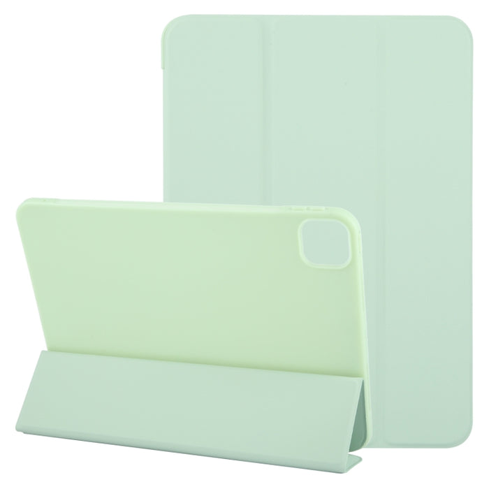 Estuche para tableta de cuero con tapa a prueba de golpes GEBEI con 3 pliegues