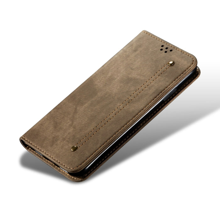 Estuche para teléfono de cuero con tapa de estilo informal con textura de mezclilla, For Xiaomi Redmi Note 12 Turbo / Poco F5