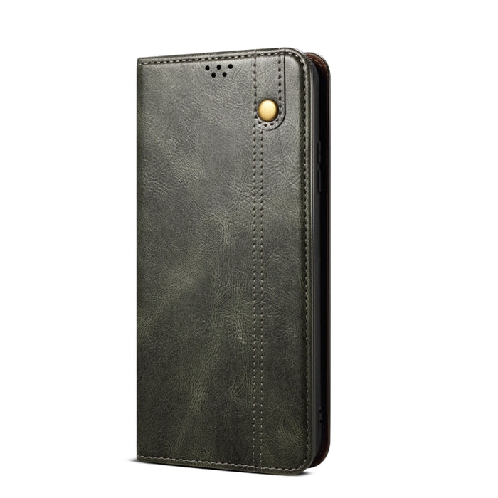 Estuche para teléfono con tapa de cuero con textura de caballo loco de cera de aceite, For Xiaomi Redmi Note 12 Turbo / Poco F5, For Xiaomi Redmi Note 12 Turbo