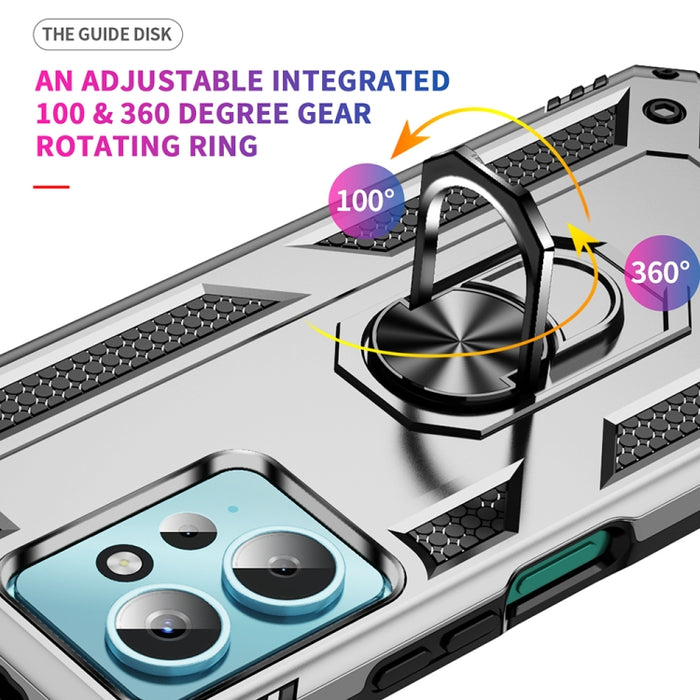 Funda para teléfono TPU + PC a prueba de golpes con soporte, For Xiaomi Redmi Note 12 4G Global