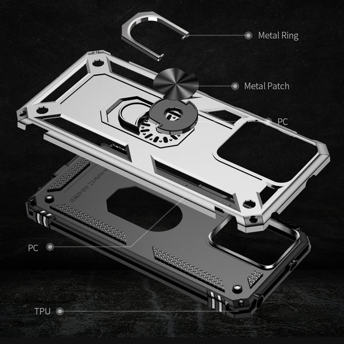 Funda para teléfono TPU + PC a prueba de golpes con soporte, For Xiaomi Redmi Note 12 4G Global