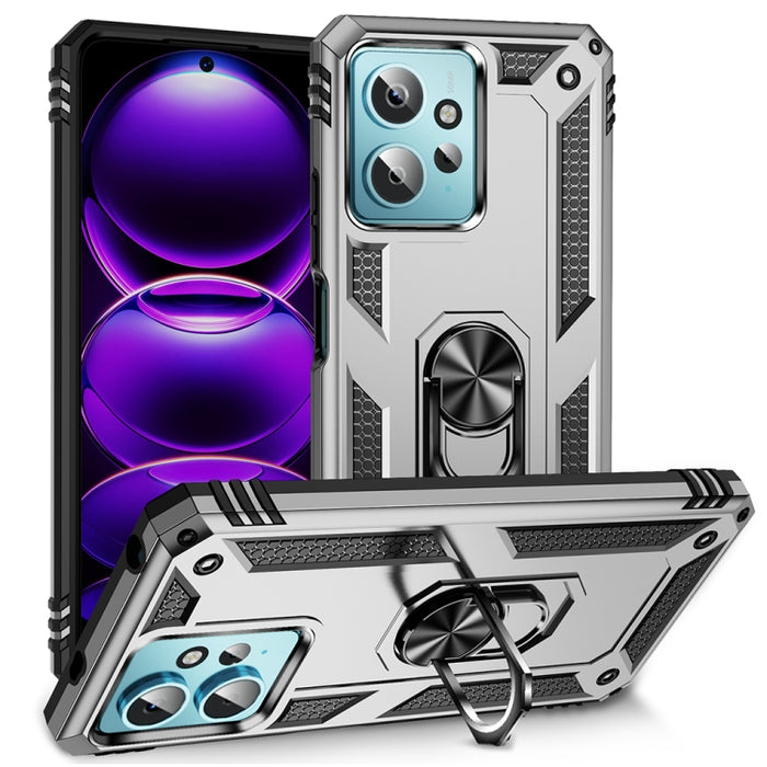 Funda para teléfono TPU + PC a prueba de golpes con soporte, For Xiaomi Redmi Note 12 4G Global