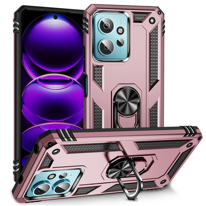 Funda para teléfono TPU + PC a prueba de golpes con soporte, For Xiaomi Redmi Note 12 4G Global