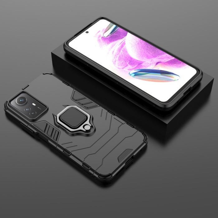 Soporte de anillo magnético PC + Funda de teléfono TPU, For Xiaomi Redmi Note 12S 4G, For Xiaomi Redmi 12 4G
