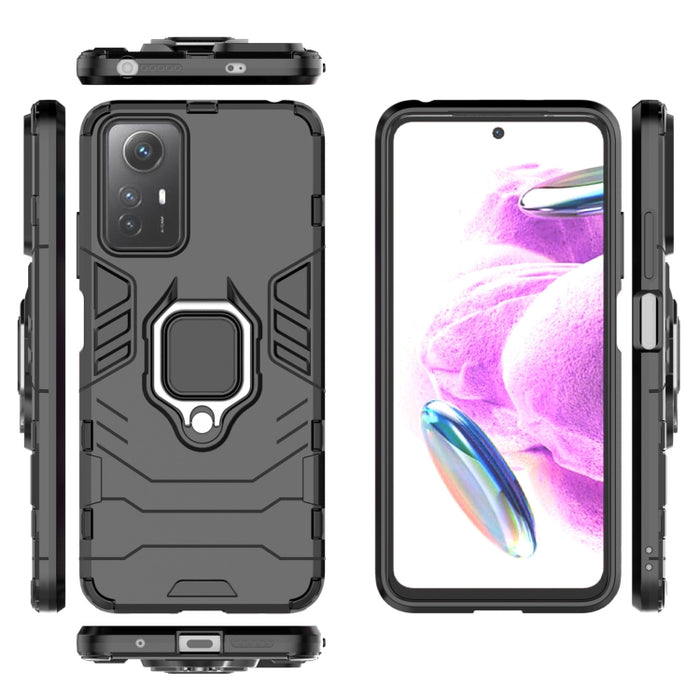 Soporte de anillo magnético PC + Funda de teléfono TPU, For Xiaomi Redmi Note 12S 4G, For Xiaomi Redmi 12 4G