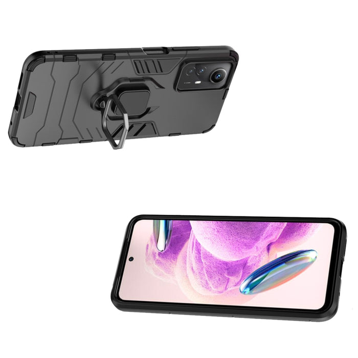 Soporte de anillo magnético PC + Funda de teléfono TPU, For Xiaomi Redmi Note 12S 4G, For Xiaomi Redmi 12 4G