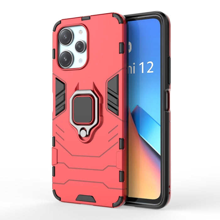 Soporte de anillo magnético PC + Funda de teléfono TPU, For Xiaomi Redmi Note 12S 4G, For Xiaomi Redmi 12 4G