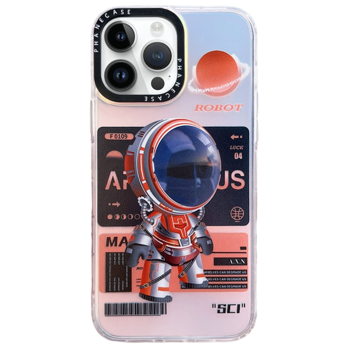 Estuche para teléfono TPU con patrón de astronauta mecánico