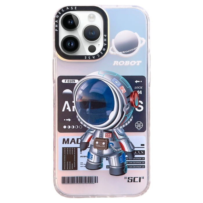 Estuche para teléfono TPU con patrón de astronauta mecánico