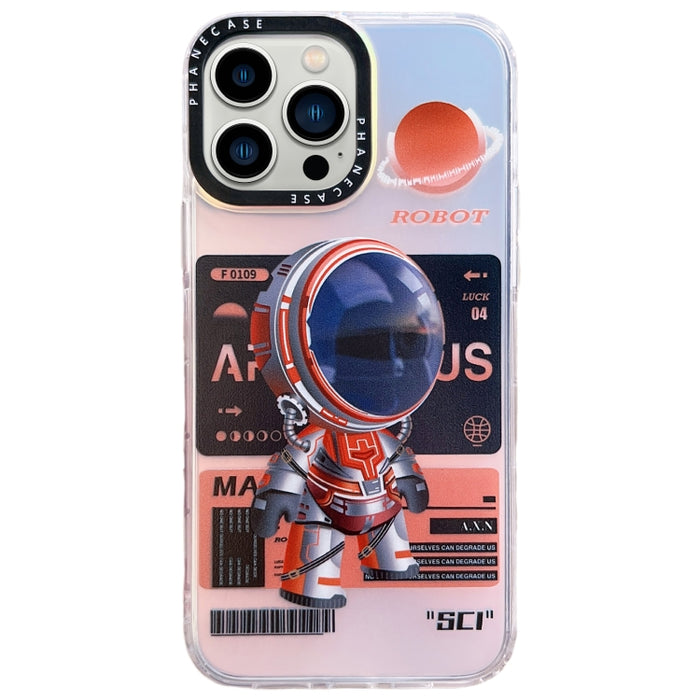 Estuche para teléfono TPU con patrón de astronauta mecánico