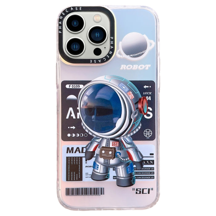 Estuche para teléfono TPU con patrón de astronauta mecánico
