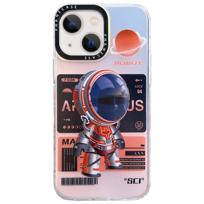 Estuche para teléfono TPU con patrón de astronauta mecánico
