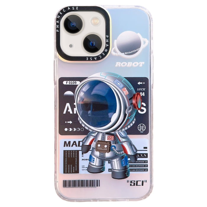 Estuche para teléfono TPU con patrón de astronauta mecánico