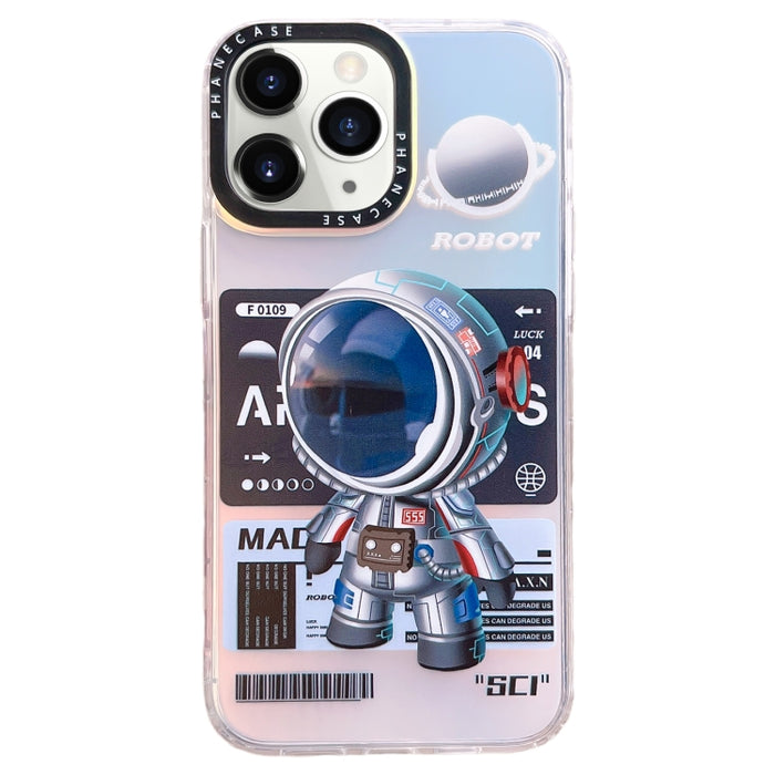 Estuche para teléfono TPU con patrón de astronauta mecánico