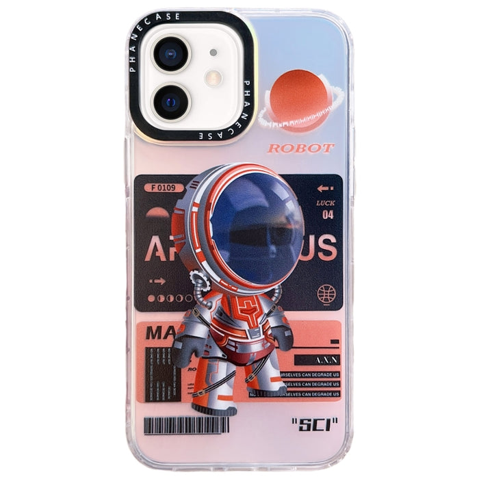 Estuche para teléfono TPU con patrón de astronauta mecánico